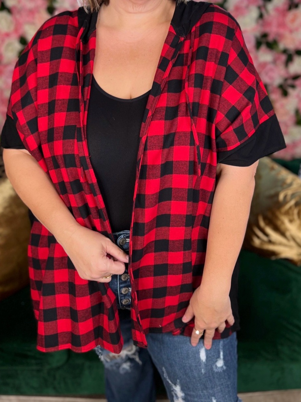 Os hooded cardigan